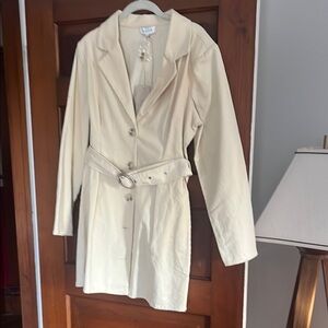 Corduroy trench coat